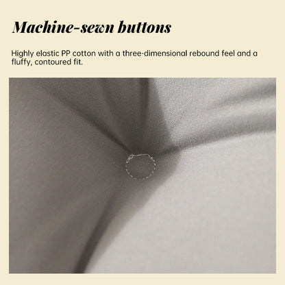 Fluffy Warm Feather-Cotton Backrest - Classic Solid Brushed Triangular Bed Cushion