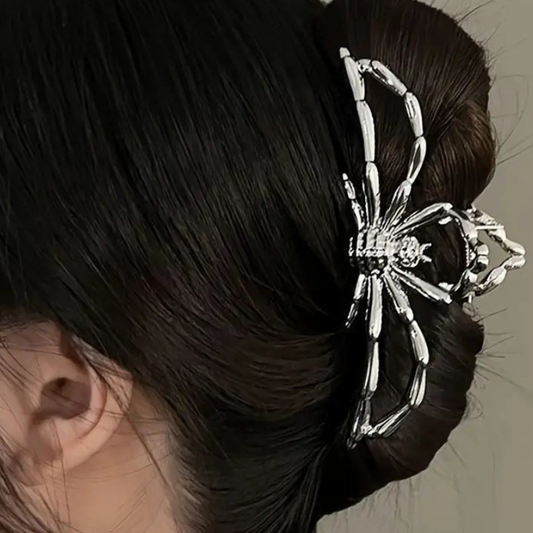 Metal Spider Large Shark Clip Fashion Ponytail Hair Claw